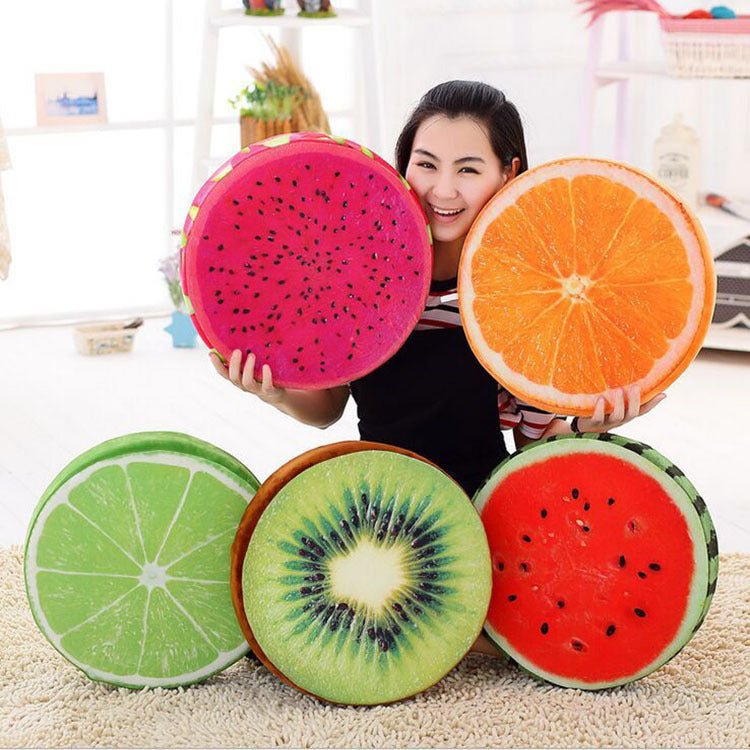 Cojín de Peluche 3D de Fruta Linda