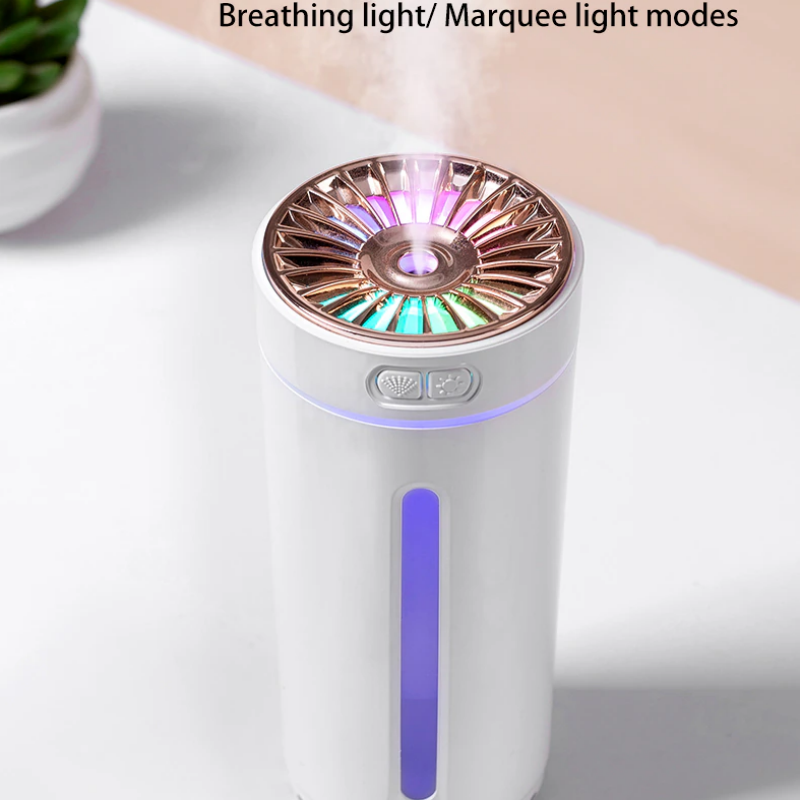 Humidificador Ultrasónico Portátil de 300ml con Luz LED