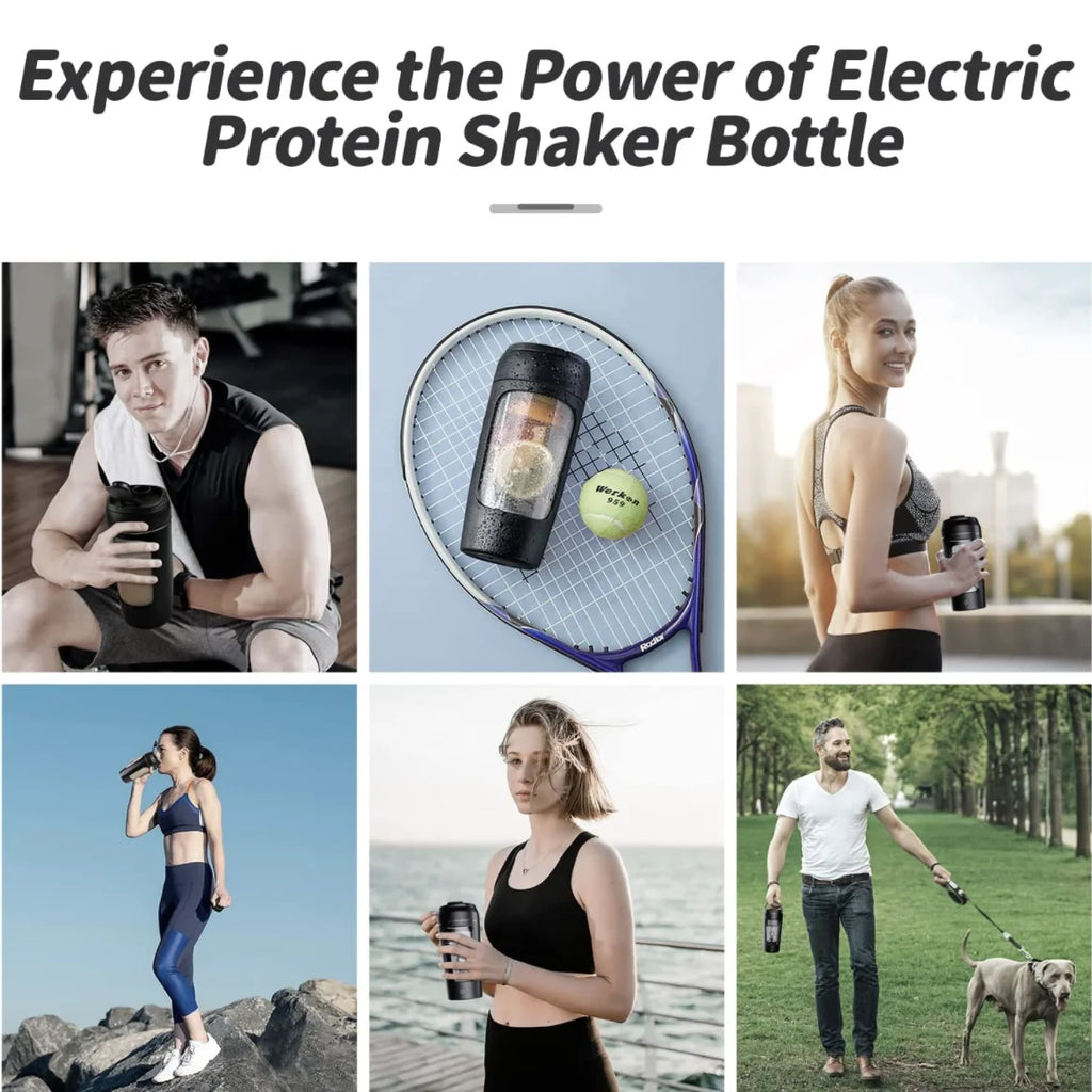 Botella Mezcladora Eléctrica para Proteínas