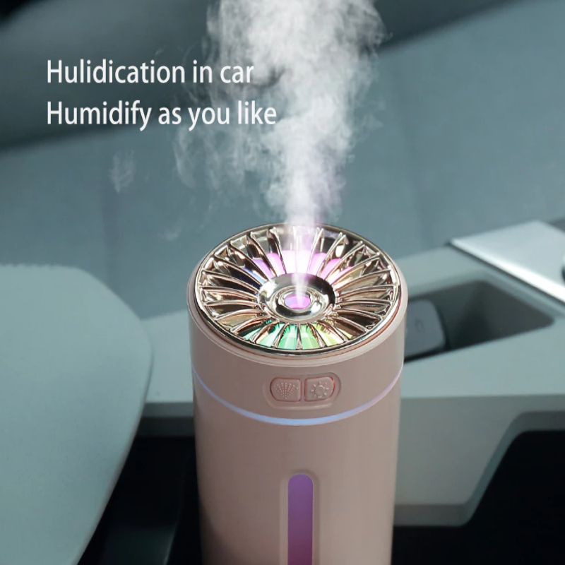 Humidificador Ultrasónico Portátil de 300ml con Luz LED