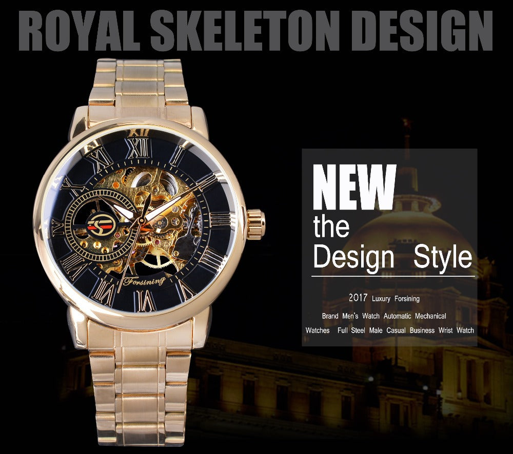 Reloj Mecánico para Hombre de Diseño Hueco